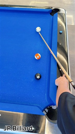 The right way to pocket the eight ball with a kick shot #billiards #jpbilliard #billiard