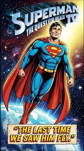 The Last Flight of Superman | Christopher Reeve’s Final Scene (1987) #superman