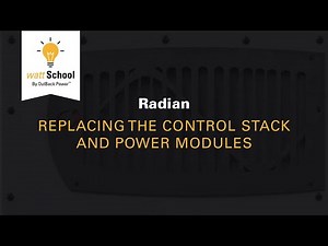 Radian: Replacing The Control Stack and Power Modules