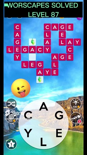 🏆 WORDSCAPES SOLVED ✅👌 LEVEL 87 #juegos #juegosdivertidos #juegosparacelular #juegosgratis #juegosmobiles #juegosmoviles #juegosmobil