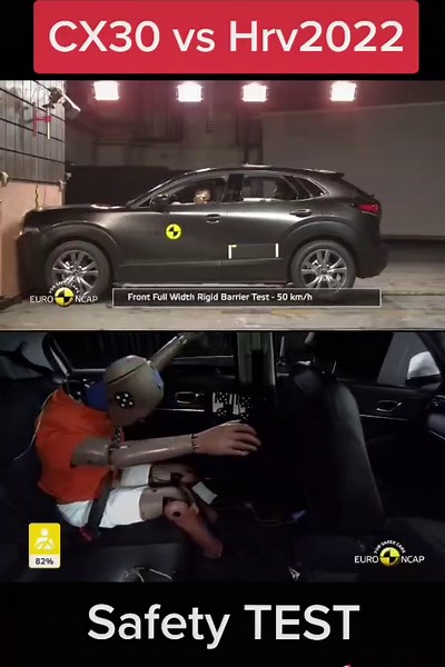 Mazda CX30 vs Honda HR-V: Crash Test Comparison