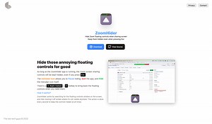 ZoomHider - Hide Zoom floating controls when sharing screen
