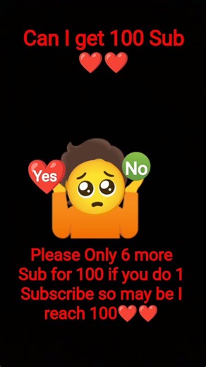 Can I get 100 SUB ❤️❤️