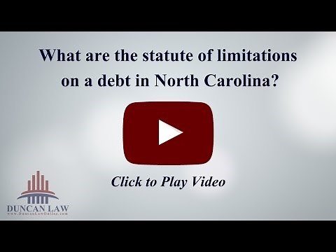 What Are the Statute of Limitations for Debt in North Carolina?