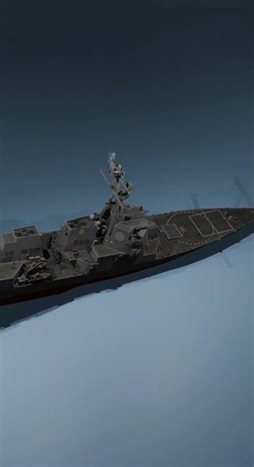Modern Warship at Sea