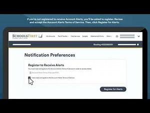 Account Alerts | SchoolsFirst FCU Online Banking Tutorial