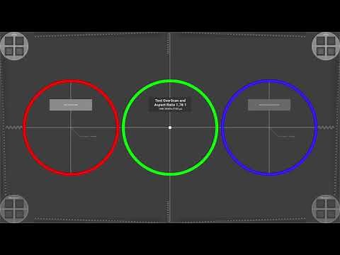 16:9 UHD OverScan and Aspect Ratio Test 1,78:1 [4K 23.976fps]