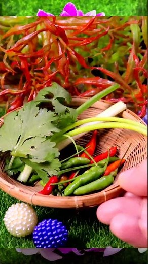 Shorts asmr mini food - Spicy sausage salad tiny food cooking satisfying videos / Mini cooking