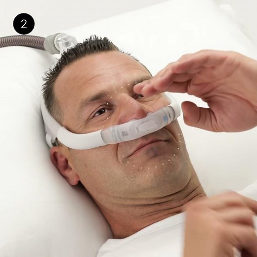 ResMed AirFit™ P30i | Tube-up Nasal Pillows CPAP mask | Managing leaks