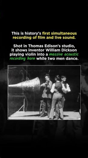 The First Sound Film in History (1894) #shorts