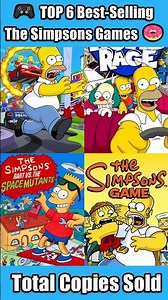 🎮 Ranking the TOP 6 Best-Selling SIMPSONS Games! 🍩