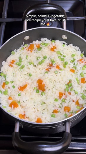 Simple Colorful Vegetable Rice Recipe | Easy & Delicious