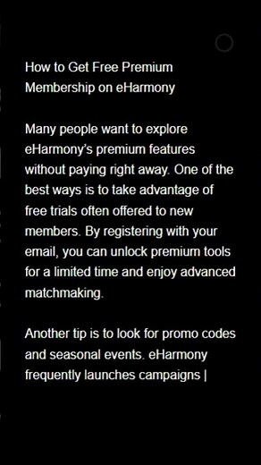 How to Get Free Premium Membership on eHarmony