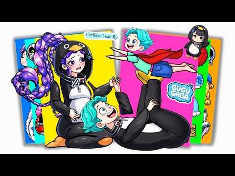 Happy Family Of LILY LOVEBRAIDS x RORY REDCAP Cosplay GUGUGAGA - Poopy Playtime 5 | Sticker Book DIY