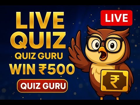 LIVE: General Knowledge Quiz — Win ₹500 | Quick 1-Hour Quiz (Join Now!)