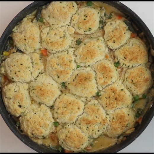 FULL recipe here >> https://www.melissassouthernstylekitchen.com/biscuit-topped-chicken-pot-pie/ Biscuit Topped Chicken Pot Pie offers a rich, homestyle filling crowned with tender biscuits for an inviting Southern one-dish supper. | Melissa's Southern Style Kitchen