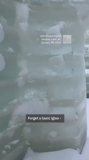 129K views · 1.4K reactions | Saranac Lake’s Winter Carnival just dropped the coolest stage of the season — an ice palace dedicated to music icons! | The Weather Channel | Facebook