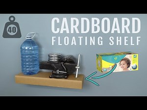 DIY Cardboard Floating Shelf Built from ONE diapers Box