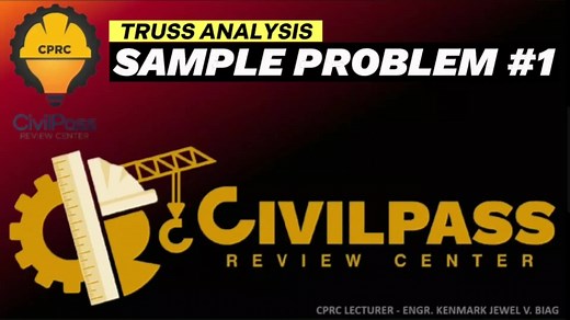 " Truss Analysis Sample Problem #1 " #review #problem #civilengineer #...
