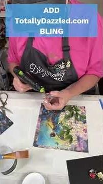 Framed Fairy Garden Shadow Box | Create a beautiful fairy floral scene with bling!