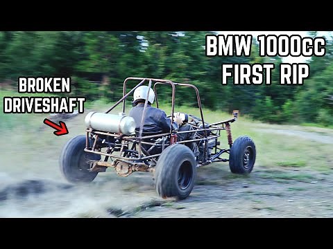 1000cc Trophy Truck Go Kart First Rip! 100HP Mini Trophy Truck Build
