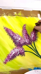 271K views · 4.5K reactions | [clip] Beginner lilac painting technique with a sponge 請#flowers #spring #acrylicpainting #tutorial #howto | Emily Seilhamer Art | Facebook