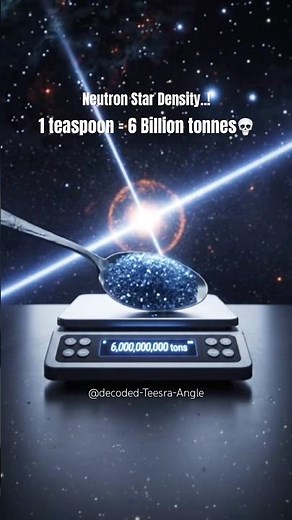 🌌 The Heavyweight Champion of the Universe: The Neutron Star #universe #science (Read Description)✨