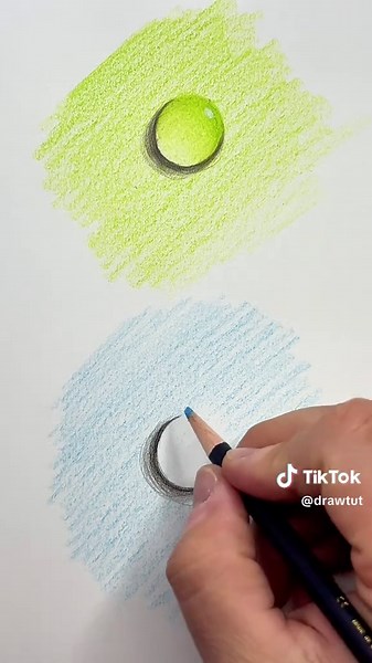 Buntstifte nutzen: Tropfenmalerei Tutorial