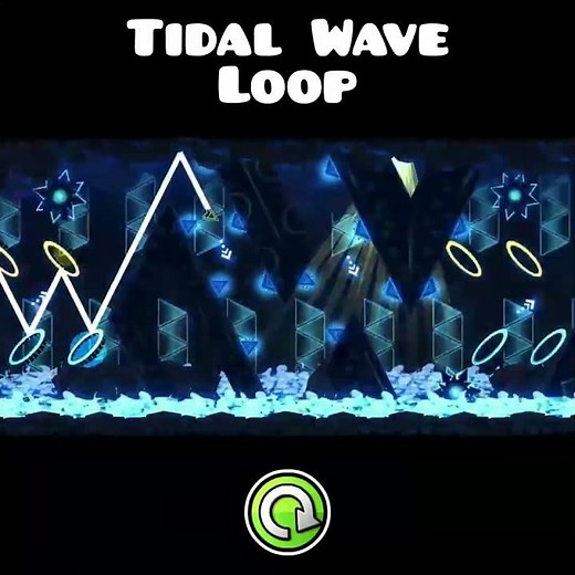 Tidal Wave Loop | Geometry Dash #shorts