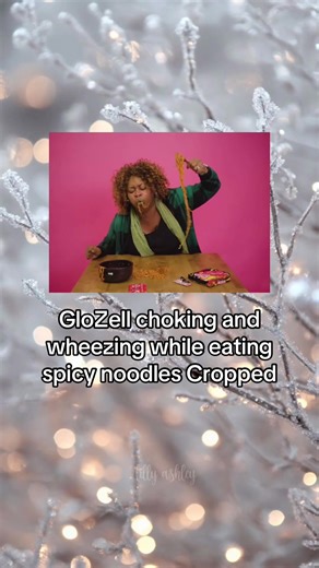GloZell cvming and wheezing while eating spicy noodles Cropped #cropped #meme #flop #fyp