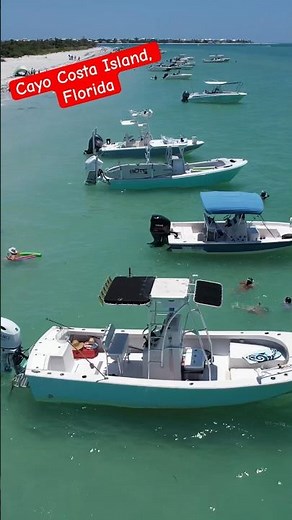 Sand bar Party on Cayo Costa Island, Florida #boating