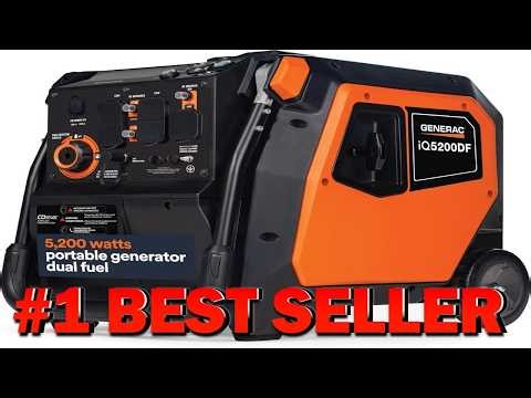 Generac 5 200 Watt Dual Fuel Portable Inverter Generator Gas and Propane Compatible - B0DT7NDZ6B