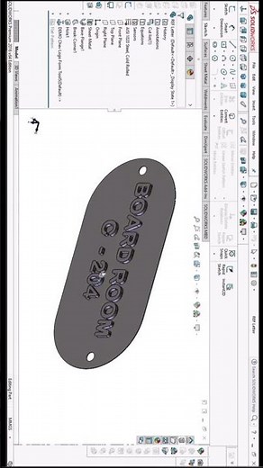 Embossing Letter/Text on a Metal Sheet In SolidWorks Sheet Metal