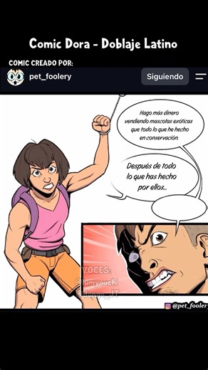 NO DIEGO NO! Cómic Dora doblaje español latino #doblaje #doblajelatino #fandub #actoresdedoblaje