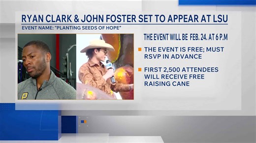 Ryan Clark, John Foster headlining mental health event at LSU PMAC