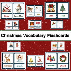 Printable Christmas Flashcards | Easy Print & Edit - Etsy Australia