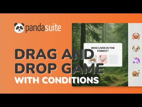 [EN] Drag & Drop Game with Conditions | PandaSuite Tutorial