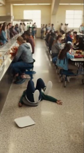 Lunch Tray Spill in Cafeteria | Ultra Realistic Slow Motion Short