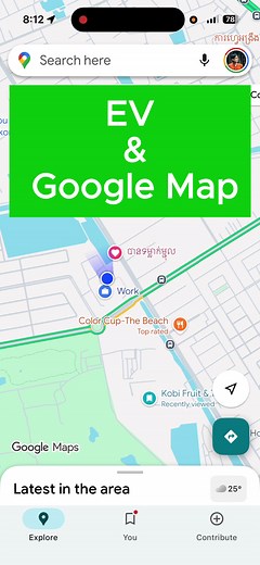EV & Google Maps in Cambodia