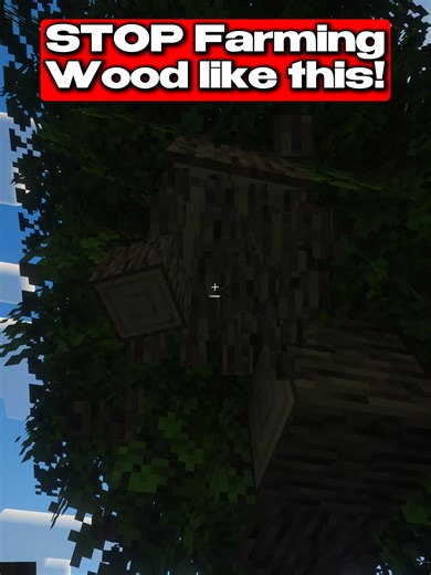 Automated Wood Farm in Minecraft for Survival