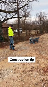Construction Tip! #wheelbarrow #construction #concrete #tips #hacks | Brandon Stephens