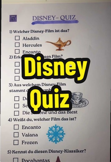 Erkennst du diese Disney Filme? 🍿 #disney #quiz #disneychallenge #filme #quiztime