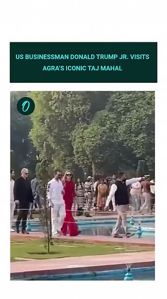 US businessman Donald Trump Jr. visits Agra’s iconic Taj Mahal