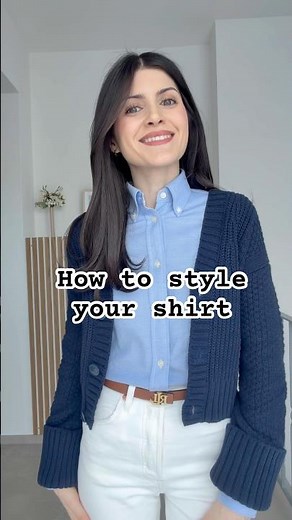 How to tuck in and layer your shirt 💕 #fashion #fashionhacks #shirthack #shirts