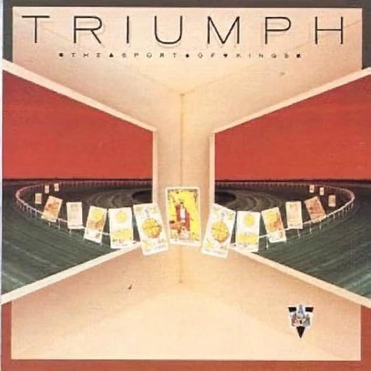 Triumph The Sport Of Kings album cover animated by Grok Imagine
