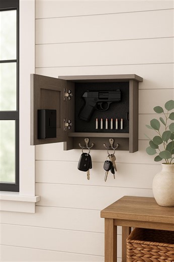 Hidden Wall Shelf Safe / Concealed Gun & Key Storage / Concealment Self - Etsy