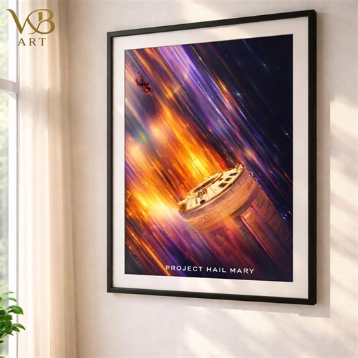 Project Hail Mary Descent Poster, Sci Fi Astronaut Space Art (digital Download) - Etsy