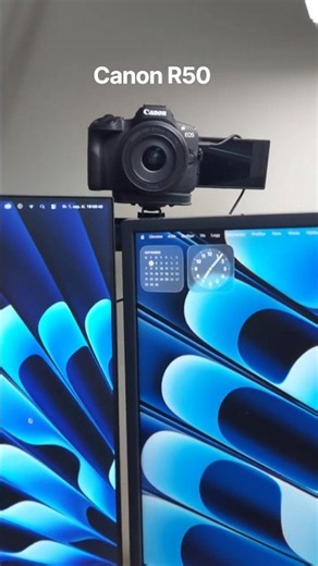 Canon R50 as a desktop Camera in a studio setup