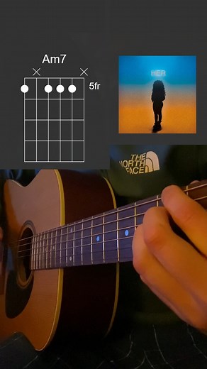 William Vinci | Educational Guitar Content on Instagram: "How to Play Best Part - Her (Guitar Chords) #guitarcover #guitar #chords #tabs #lesson #her #danielcaesar"