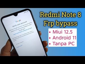 Redmi Note 8 Frp Bypass Miui 12.5 Android 11